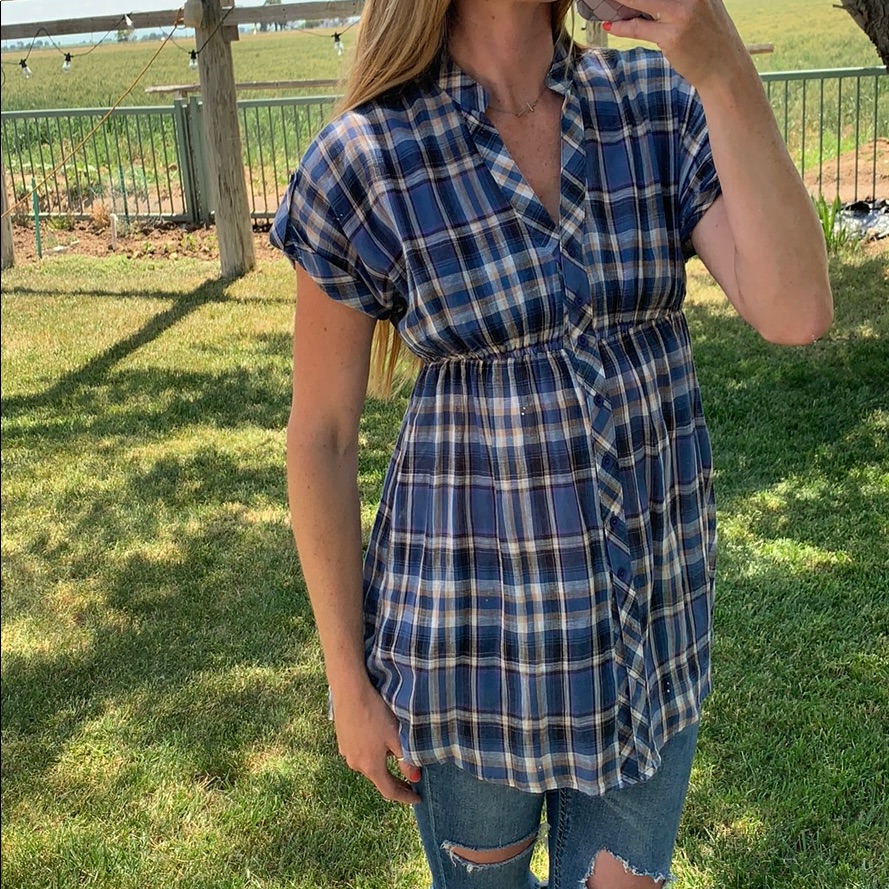 Checkered Button Up